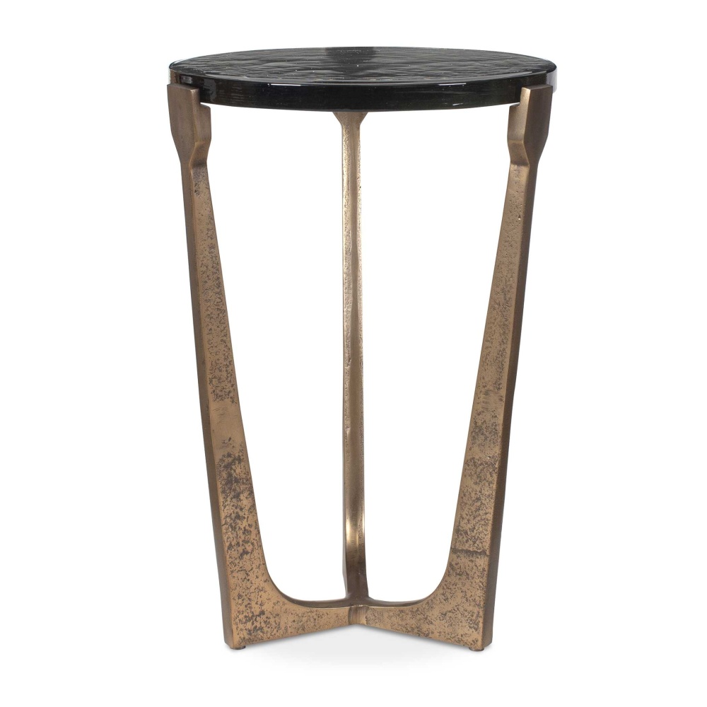 Uttermost Bohdi Outdoor Brass Accent Table