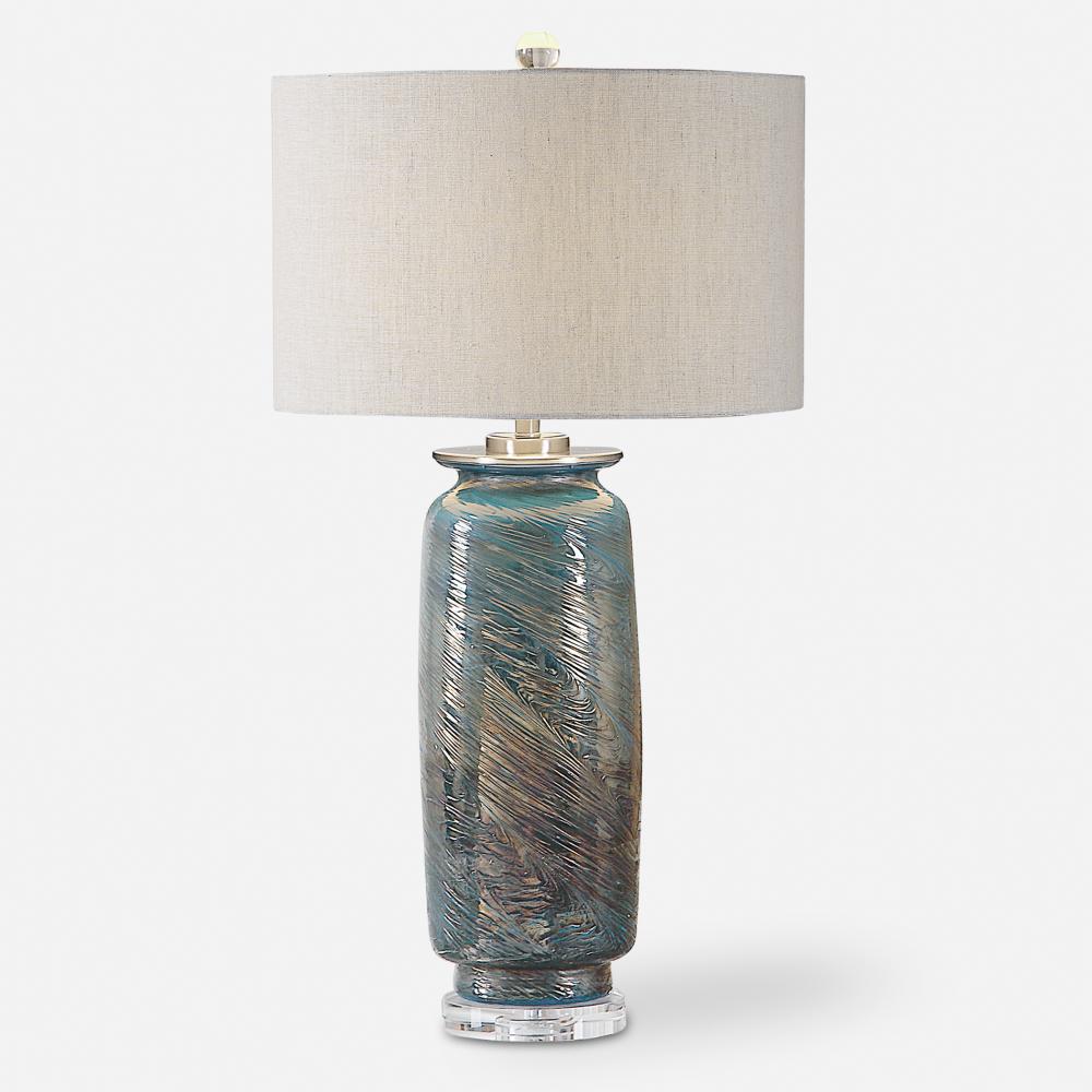 Uttermost Olesya Swirl Glass Table Lamp