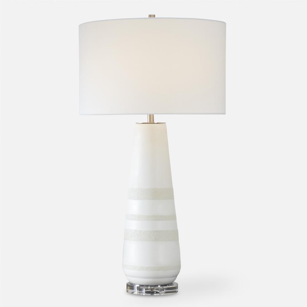 Santino Crackled Ivory Table Lamp