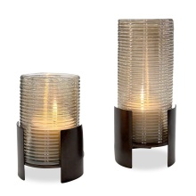 Uttermost 18312 - Uttermost Fluted Fire Cylinder Candleholders Set/2