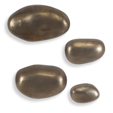 Uttermost 04389 - Uttermost Set In Stone Brass Outdoor Wall Art Set/4