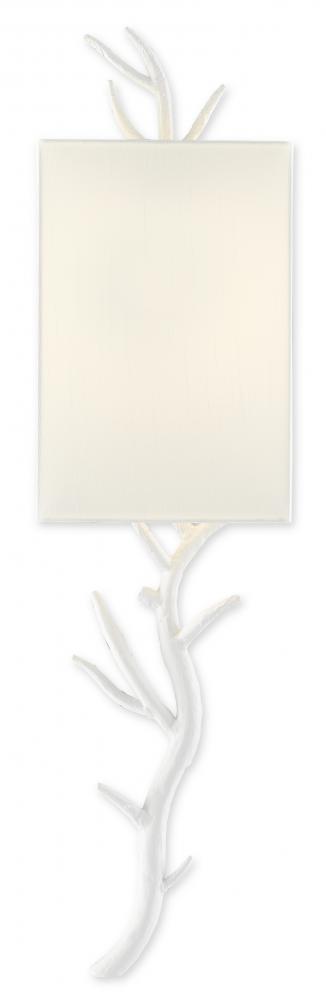 Baneberry White Wall Sconce, W