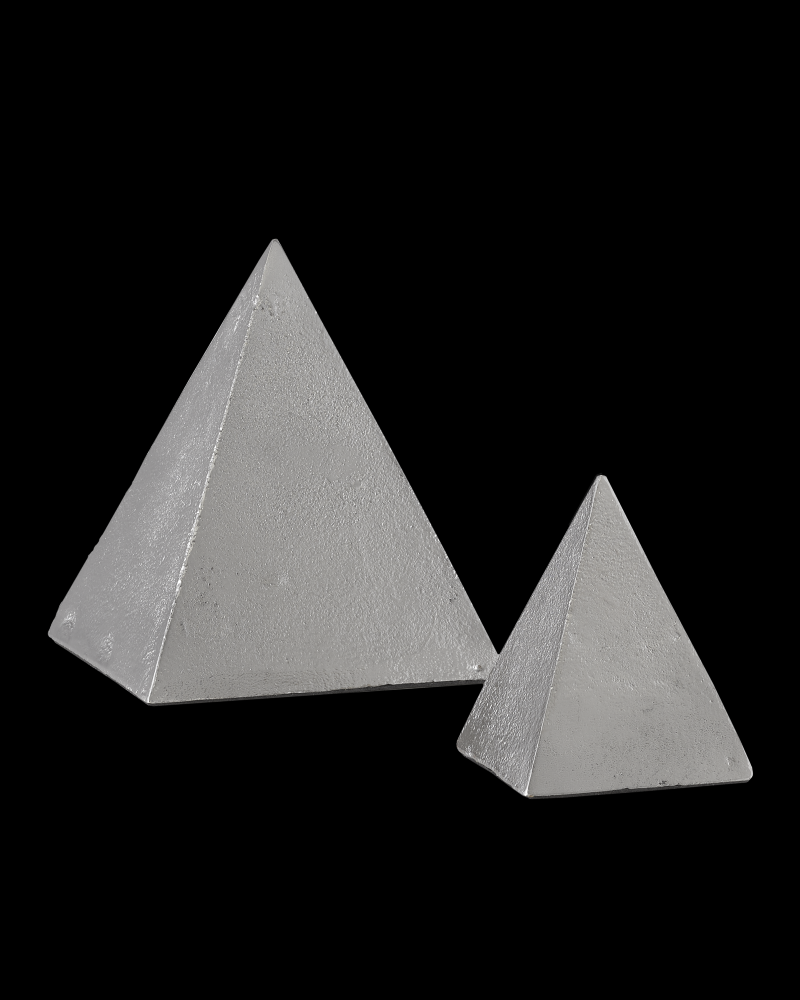 Mandir Nickel Pyramid Set of 2