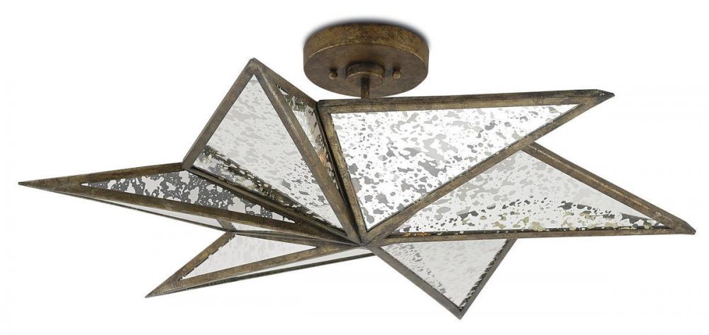 Stargazer Bronze Semi-Flush Mount