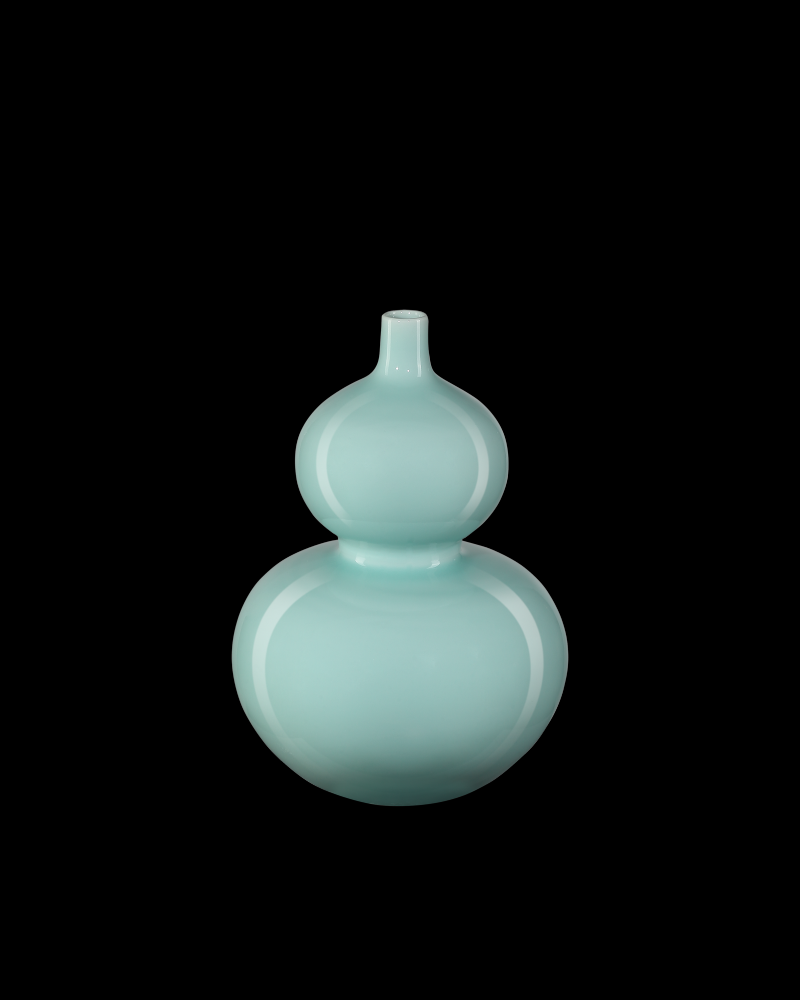 Celadon Double Gourd Green Vase