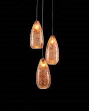 Currey 9000-0903 - Rame 3-Light Round Multi-Drop Pendant