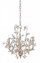 Currey 9974 - Crystal Bud Small Silver Chandelier