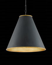 Currey 9000-0535 - Pierrepont Large Black Pendant